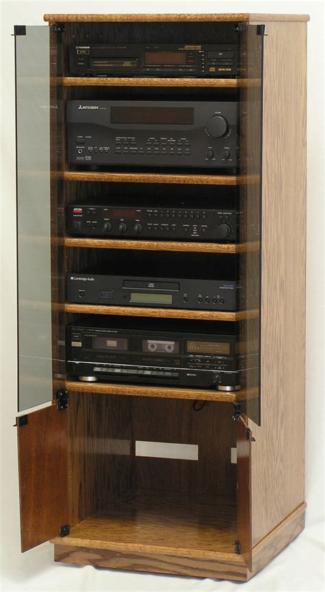 steel stereo cabinet|stereo rack cabinet with door.